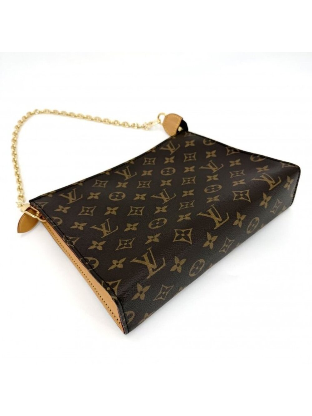 ★SOLD★ Louis Vuitton Shoulder Bag Monogram Toiletries Pouch on Chain Clutch - Picture 3 of 11